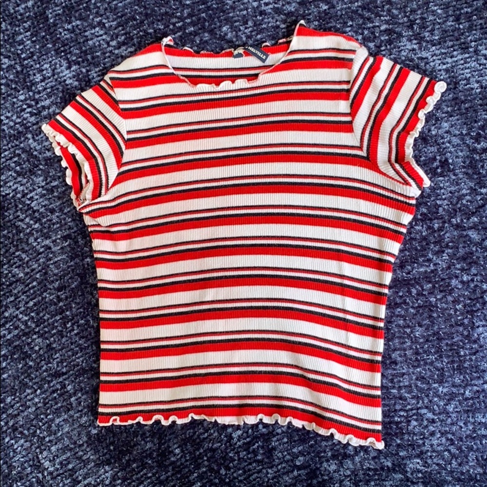 Red Striped Brandy Melville Top